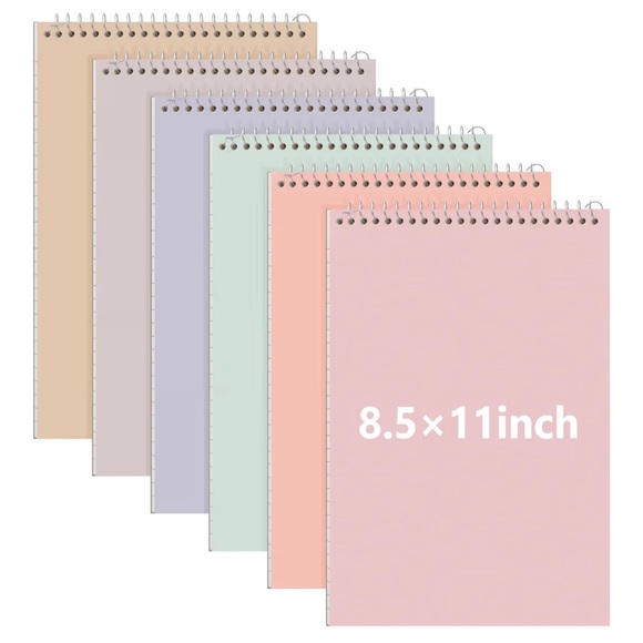 Other - 6 Pack Office Steno Book Double-sided Spiral Steno Books College Ruled Paper